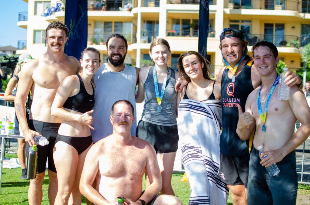 group smiles medals good